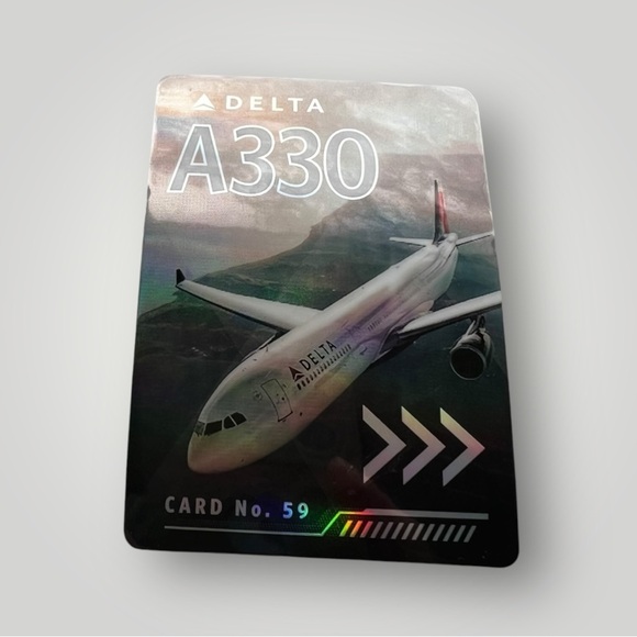 Delta Pilot Trading Card A330-300 Collectible Airbus Delta Airlines New - Picture 2 of 9